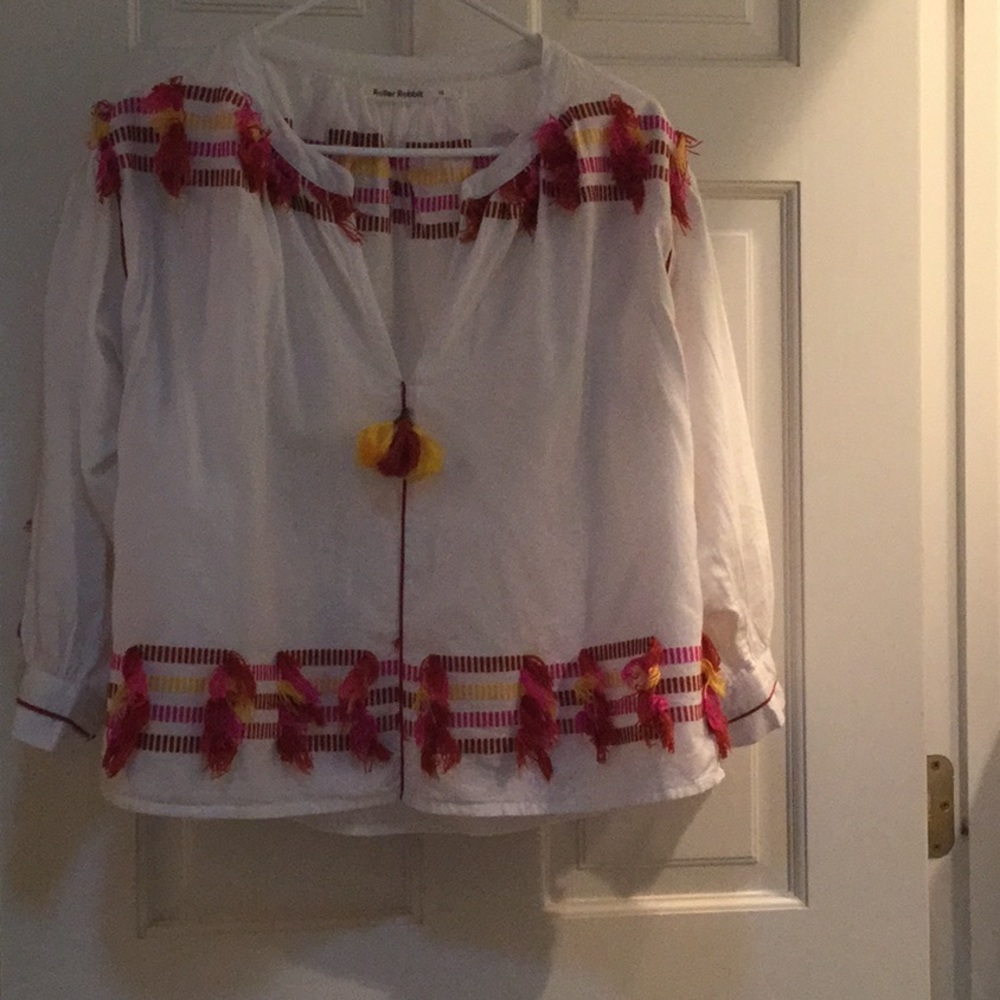 Roller Rabbit fringed top. Excellent condition.
